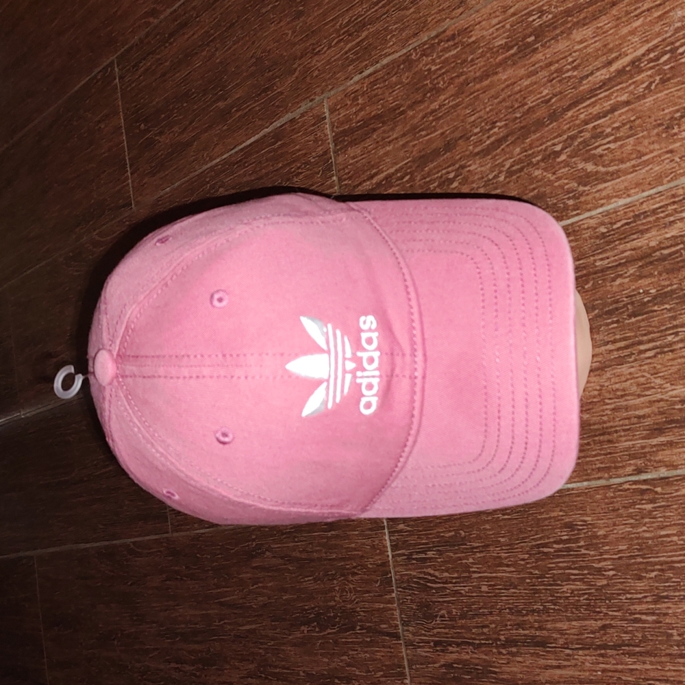 Adidas Woman's Coral Embroidered Logo Strapback Hat